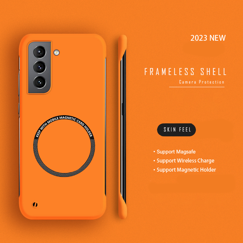 Ultra Thin Frameless Phone Cover - Hard PC Frameless Magnetic Phone Case