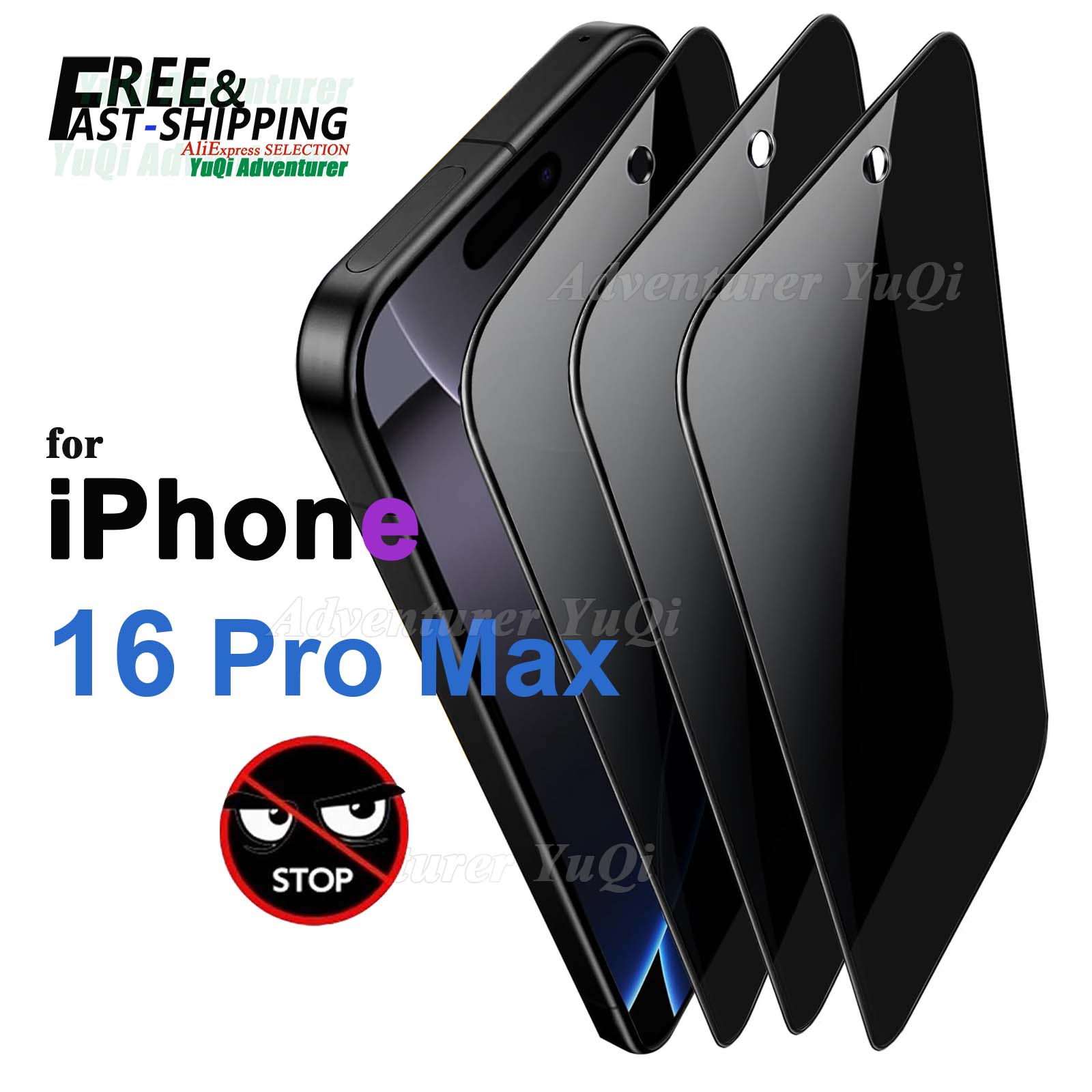 Anti Spy Privacy Glass Case - Anti Spy Screen Protector For iPhone