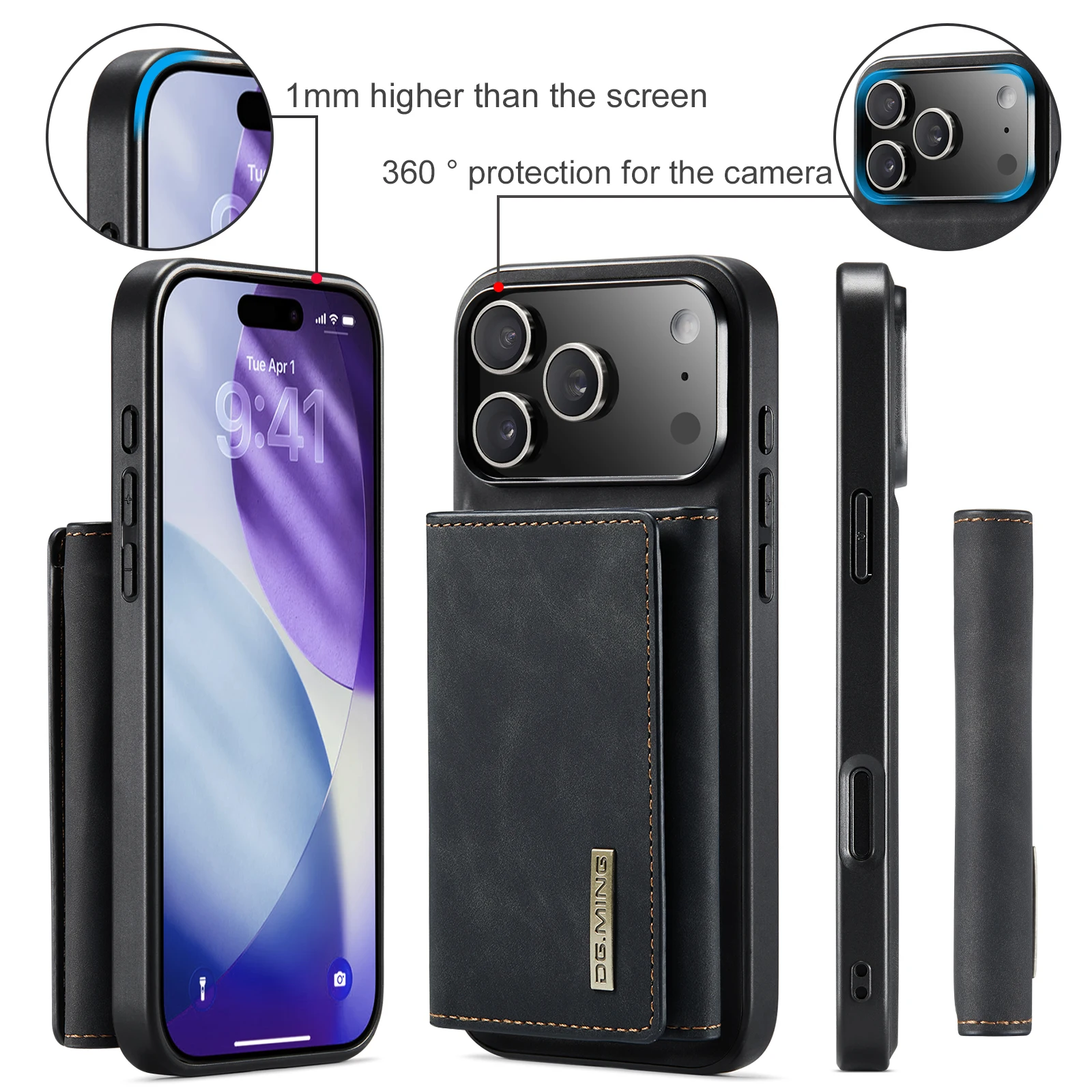 For New IPhone 17 Pro Max Air  - огляд і ціна Leather Wallet Card Holder Phone Cover