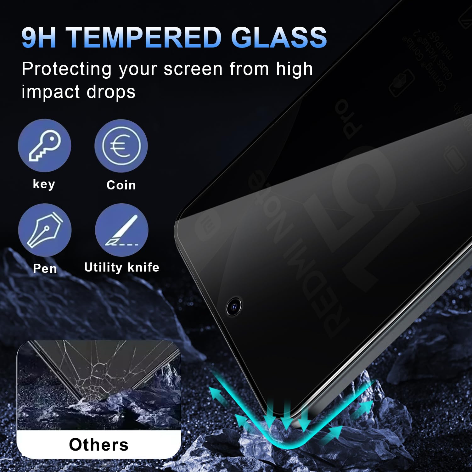 Anti Spy Screen Protector For  - огляд і ціна Anti Spy Privacy Glass Case
