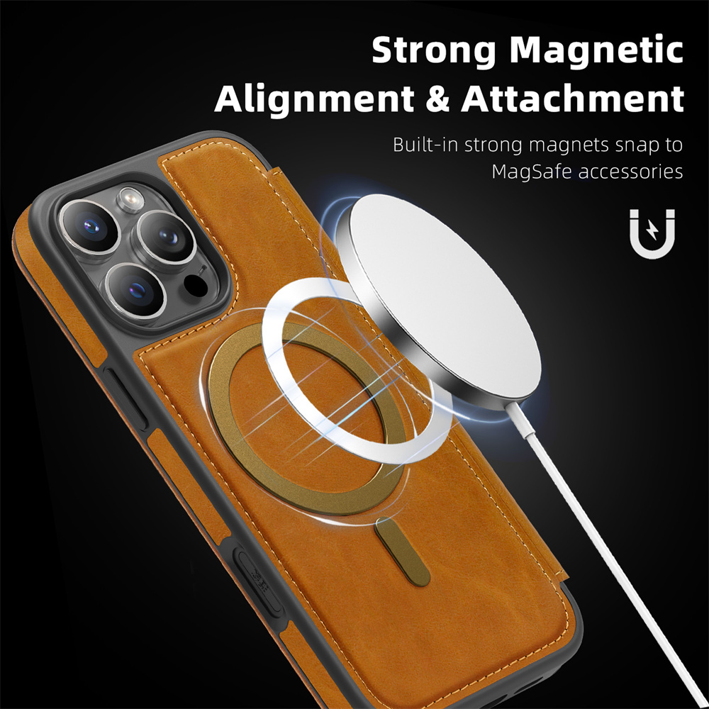 Magnetic Flip Leather Phone Ca - огляд і ціна Leather Wallet Card Holder Phone Cover